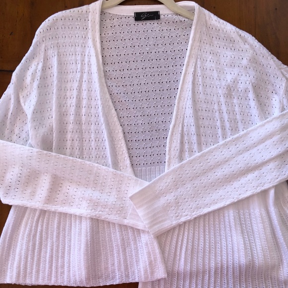 NWT Express white long sleeve cardigan size small - Picture 1 of 4